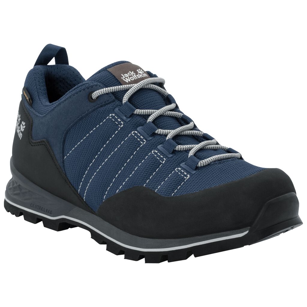 Jack Wolfskin SCRAMBLER LITE TEXAPORE LOW Férfi Túracipő Kék/Fekete - QNFXBE-937